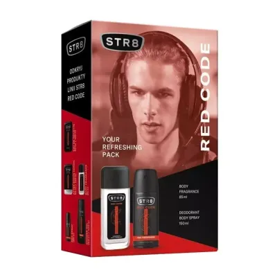 STR8 RED CODE ZAPACHOWY ATOMIZER 85ML + DEZODORANT 150ML