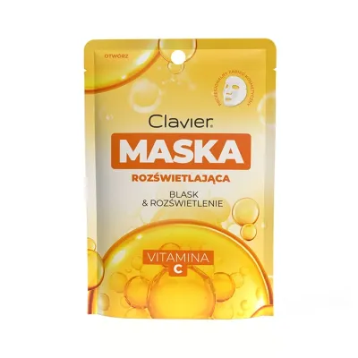 Clavier Blask & Rozświetlenie rozjaśniająca maska w płachcie z wit. C 25ml