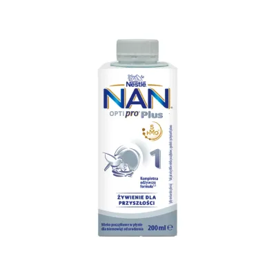 Nestle NAN Optipro Plus 1 Hm-O mleko początkowe w płynie dla niemowląt od urodzenia 200ml