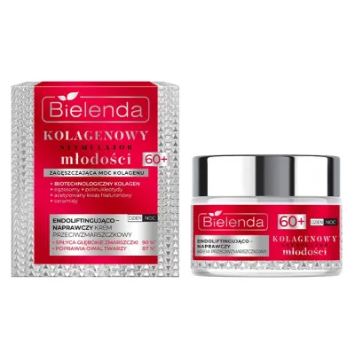 Bielenda Kolagenowy Stymulator Młodości endoliftingująco-naprawczy krem 60+ 50 ml