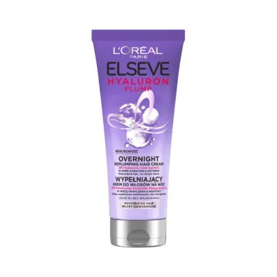 L'Oréal Paris Elseve Hyaluron Plump wypełniający krem do włosów na noc 200 ml