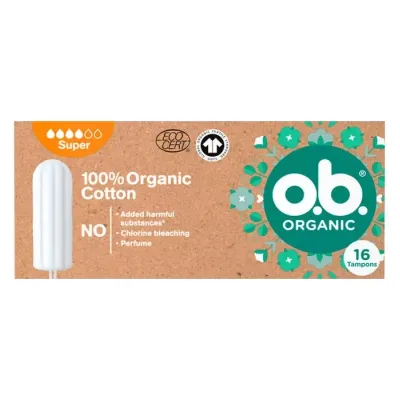 O.B. ORGANIC TAMPONY SUPER 16 SZTUK