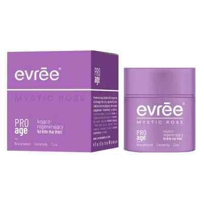 Evree Mystic Rose kojąco-regenerujący krem do twarzy na noc 50 ml