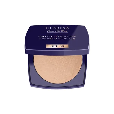 Claresa Care All Day prasowany puder utrwalający z filtrem SPF30 Universal 10g