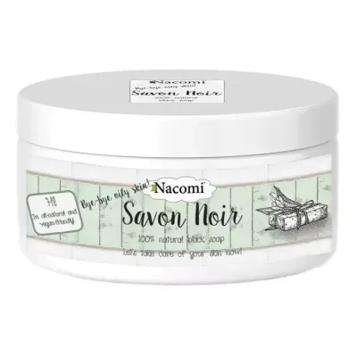 Nacomi mydło 100% naturalne Czarne Savon Noir 120 g