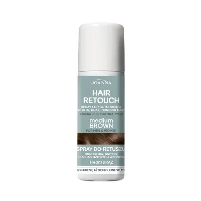 Joanna Hair Retouch spray do retuszu odrostów Średni Brąz 75ml