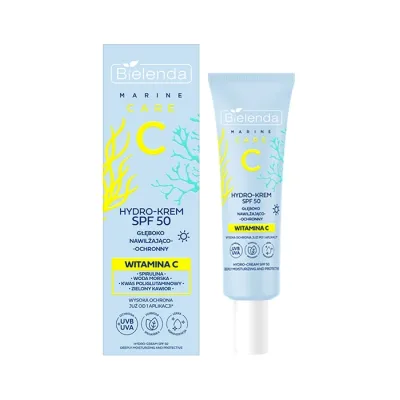 Bielenda C Marine Care głęboko nawilżająco-ochronny hydro-krem SPF50 z witaminą C 40 ml