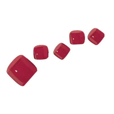 Ohora lakier hybrydowy w naklejce pedicure Tint Burgundy