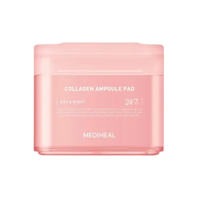 Mediheal Collagen Ampoule Pad tonizujące płatki do twarzy z kolagenem 100 sztuk