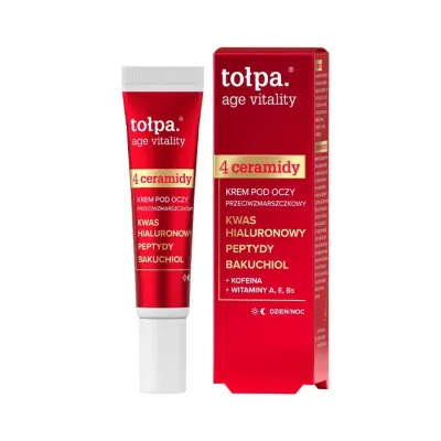 Tołpa Age Vitality 4 Ceramidy przeciwzmarszczkowy krem pod oczy na dzień i noc 15 ml