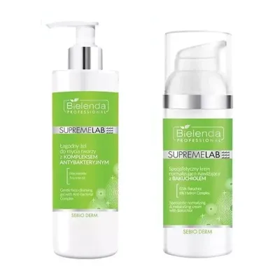 Bielenda Professional Supremelab Sebio Derm zestaw żel do twarzy 200 g + krem 50 ml