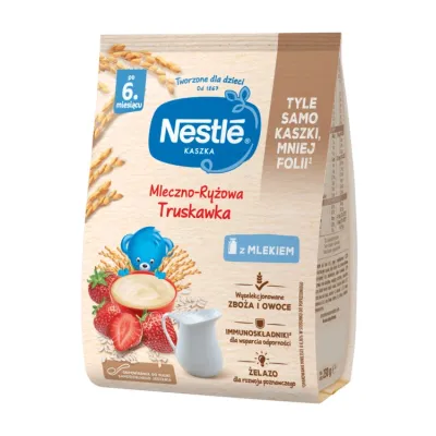 Nestle kaszka mleczno-ryżowa Truskawka 230g