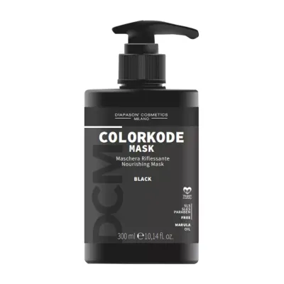 Diapason Cosmetics Milano Colourcode koloryzująca maska do włosów Black 300ml