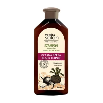 Venita Salon Professional szampon do włosów słabych i łamliwych Czarna Rzepa 500ml