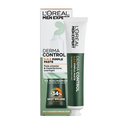 L'Oréal Paris Men Expert Derma Control SOS pasta na niedoskonałości 2w1 45ml