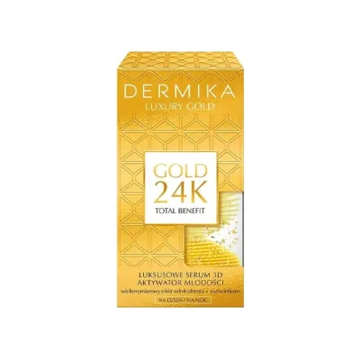Dermika Luxury Gold 24K przeciwstarzeniowe serum do twarzy 60g