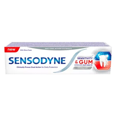 SENSODYNE NADWRAŻLIWOŚĆ & DZIĄSŁA WHITENING PASTA DO ZĘBÓW 75ML