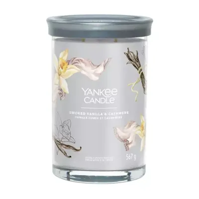 Yankee Candle Signature Tumbler duża świeca zapachowa Smoked Vanilla & Cashmere 567 g