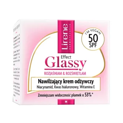 Lirene Effect Glassy nawilżający krem odżywczy SPF50 50 ml