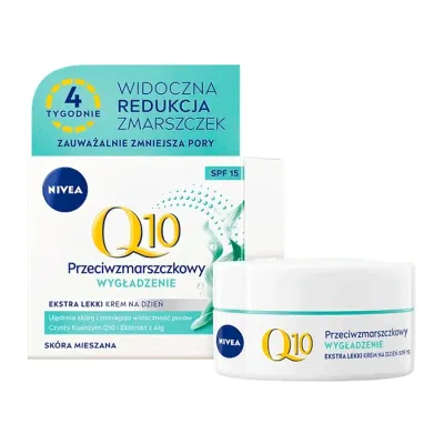 NIVEA Q10 Przeciwzmarszczkowy Wygładzenie krem na dzień SPF15 50 ml