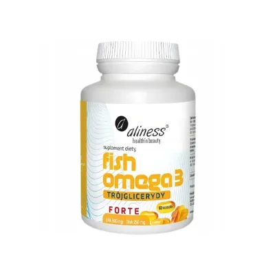Aliness suplement diety Fish Omega 3 trójglicerydy Forte 60 kapsułek