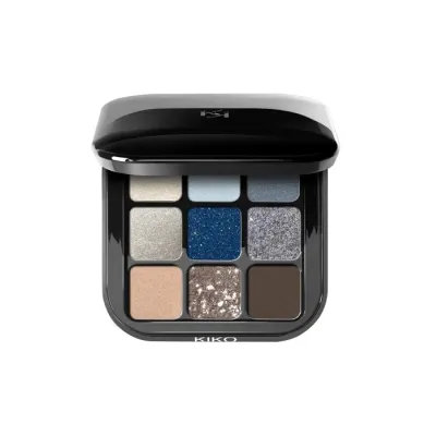 KIKO Milano Glamour Multi Finish mini paletka cieni 05 Blue Variations 2,5g
