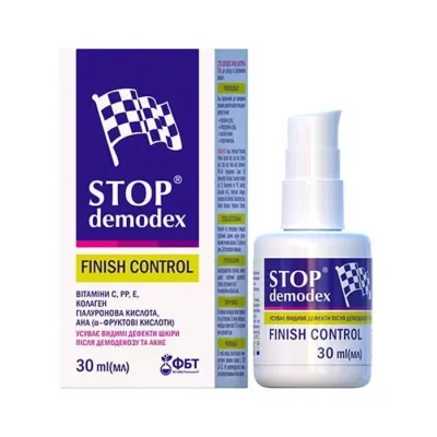 GoldenPharm Stop Demodex Finish Control żel do mycia twarzy 30ml