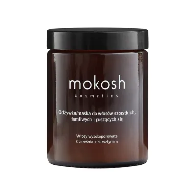 Mokosh odżywka maska do włosów wysokoporowatych Czereśnia z Bursztynem 180ml