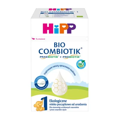 HiPP Bio Combiotik 1 ekologiczne mleko początkowe dla niemowląt 550g