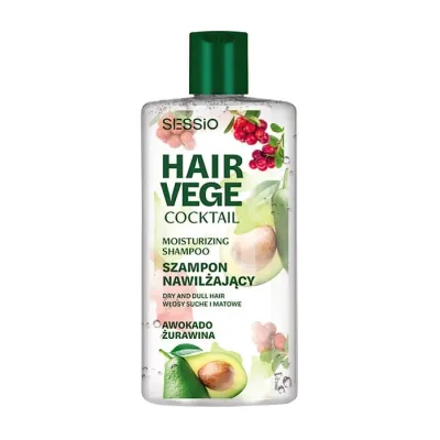 Sessio Hair Vege Cocktail nawilżający szampon do włosów Awokado Żurawina 300g