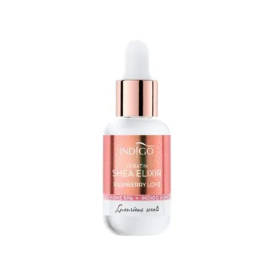 Indigo Keratin Shea Elixir oliwka do skórek i paznokci Raspberry Love 8ml