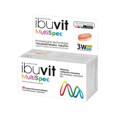 Ibuvit MultiSpec suplement diety witaminy i składniki mineralne 30 tabletek