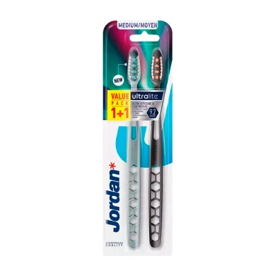 Jordan Ultralite szczoteczka do zębów Medium 2 sztuki