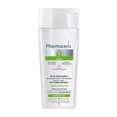 Pharmaceris T Sebo Micellar antybakteryjny płyn micelarny do twarzy i oczu 200 ml
