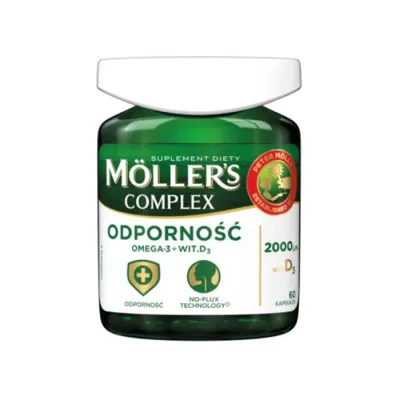 Möller’s Complex Odporność suplement diety Omega-3 z wit. D3 60 kapsułek