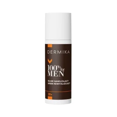 Dermika 100% For Men silnie nawilżający krem rewitalizujący na dzień i na noc 30+ 50 ml