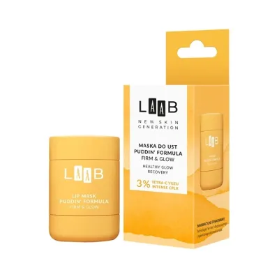 AA LAAB Tetra-C Yuzu Puddin' Formula Firm&Glow maska do ust 15 g