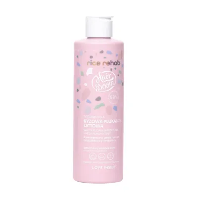 HairBoom Rice Rehab wygładzająca ryżowa płukanka octowa 200ml