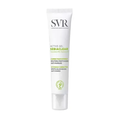 SVR Sebiaclear aktywny żel redukujący niedoskonałości 40 ml