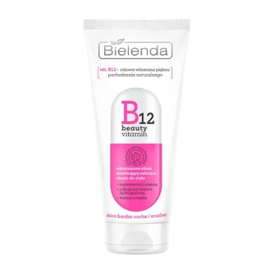 Bielenda B12 Beauty Vitamin witaminowe silnie nawilżające mleczne masło do ciała 200 ml