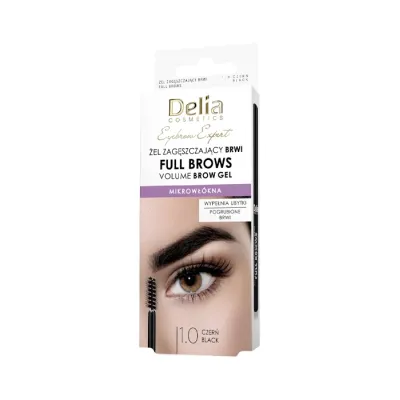 Delia Eyebrow Expert żel zagęszczający brwi 1.0 Czarny 7 ml