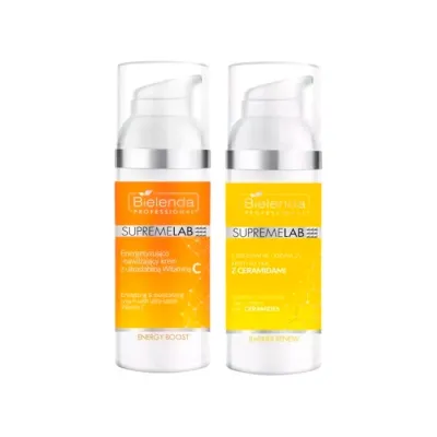 Bielenda Professional zestaw krem do twarzy Energy Boost 50 ml + krem do twarzy na noc Barrier Renew 50 ml