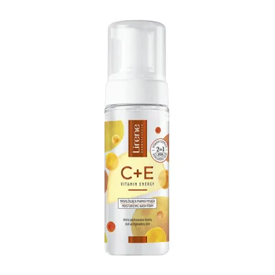 Lirene C + E Vitamin Energy nawilżająca pianka myjąca do twarzy 150 ml