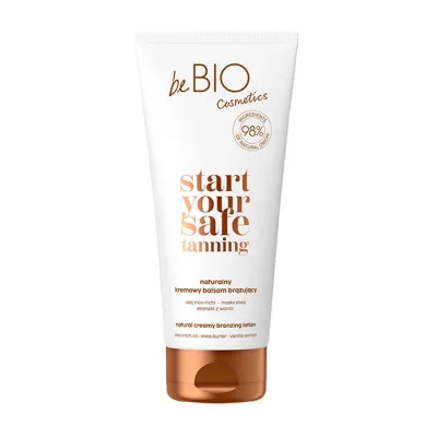 Bebio Start Your Safe Tanning naturalny kremowy balsam brązujący 200 ml