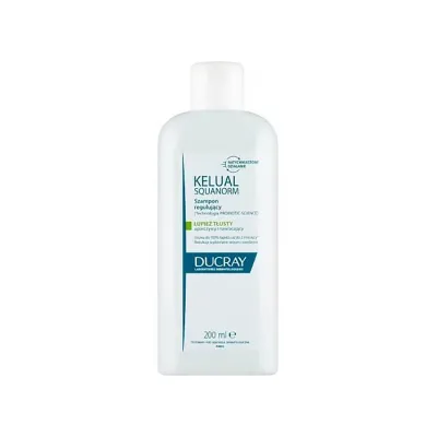 Ducray Squanorm szampon przeciwłupieżowy na uporczywy i nawracający łupież tłusty 200 ml