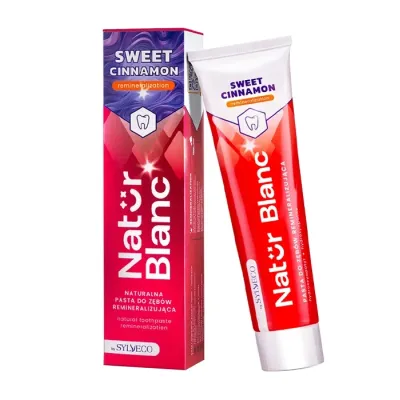 Sylveco Natur Blanc remineralizująca pasta do zębów Sweet Cinnamon 100ml