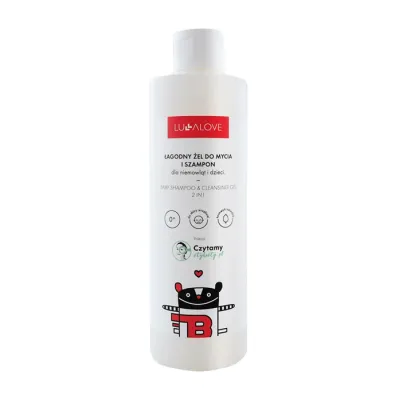 Lullalove łagodny żel do mycia i szampon dla dzieci 280ml