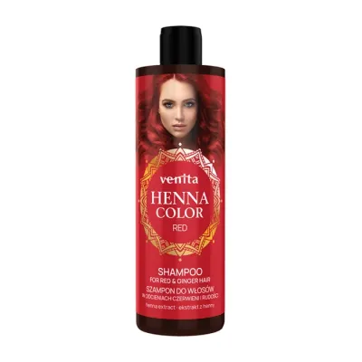 Venita Henna Color szampon do włosów w odcieniach czerwieni i rudości Red 300ml