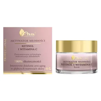 Ava Aktywator Młodości retinol i witamina C krem do twarzy na dzień i na noc 50 ml