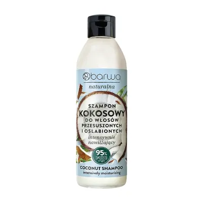 Barwa Naturalna kokosowy szampon do włosów suchych i osłabionych 300 ml